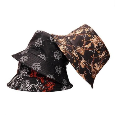 New Fashion Panama Hat Vegetables Pepper Printed Bucket Hat Reversible Fishing Cap Summer Sun Hats For Women Men
