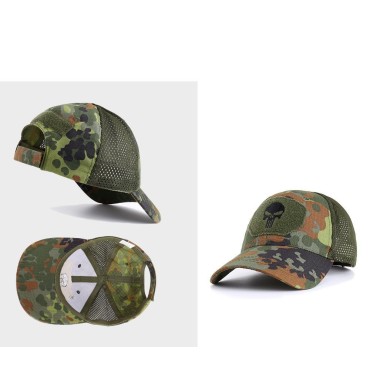 Summer Mesh Military Hats Men Flat Top Quick Drying Sun Hat For Women Camouflage Black Green Net Army Cap Breathable Visor Sport Cap