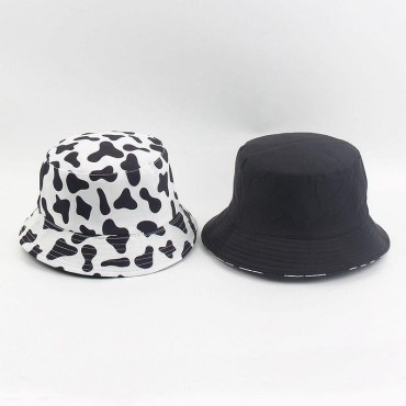 Women Smile Bucket Hat Double Sided Bucket Hat Smiling Face Unisex Fashion Bob Cap Hip Hop Men Summer Cap