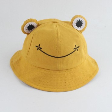 Women Smile Bucket Hat Double Sided Bucket Hat Smiling Face Unisex Fashion Bob Cap Hip Hop Men Summer Cap
