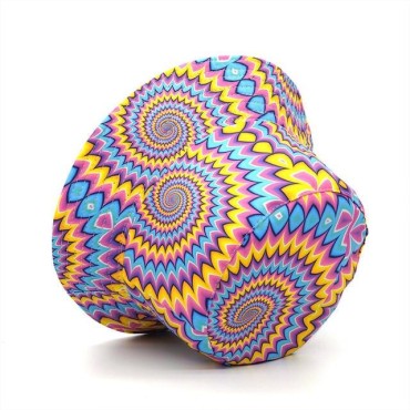 Fashion New Women Men Bucket Cap Hat For Women Men Colorful Geometry Pattern Printed Female Male Fisherman Sun Cap Hat