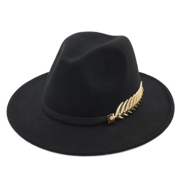 Fedoras Big Brim Hats For Women British Style Vintage Church Hats Lady Flat Brim Fedoras Autumn Winter Womens Felt Hat