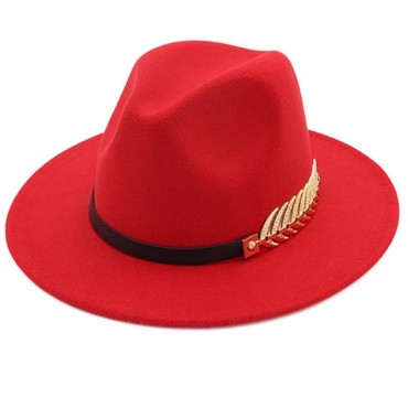 Fedoras Big Brim Hats For Women British Style Vintage Church Hats Lady Flat Brim Fedoras Autumn Winter Womens Felt Hat