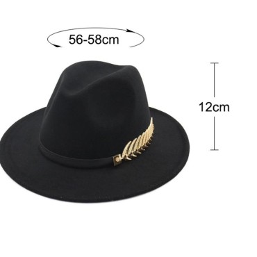Fedoras Big Brim Hats For Women British Style Vintage Church Hats Lady Flat Brim Fedoras Autumn Winter Womens Felt Hat