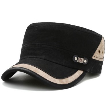 Military Hats Men Women Spring Summer Flat Top Military Caps Casual Army Cap Classic Camouflage Black Hat Adjustable