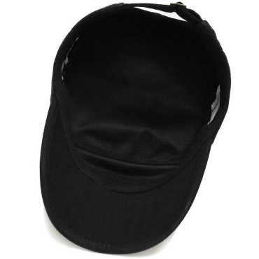 Military Hats Men Women Spring Summer Flat Top Military Caps Casual Army Cap Classic Camouflage Black Hat Adjustable