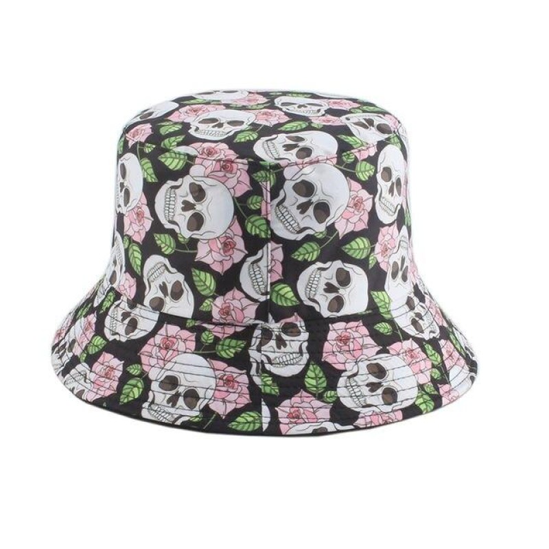 New Fashion Panama Hat Vegetables Pepper Printed Bucket Hat Reversible Fishing Cap Summer Sun Hats For Women Men
