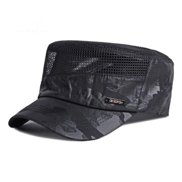 Military Hats Men Women Spring Summer Flat Top Military Caps Casual Army Cap Classic Camouflage Black Hat Adjustable