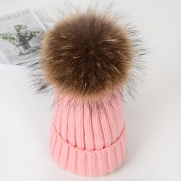 Winter Autumn Beret Hat for Women Wool Knitted Hat Fur Beret Solid Fashion Lady Cap Fall Hat Female Cap