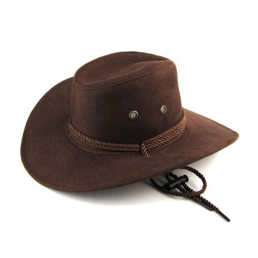 Western Cowboy Hat Suede Cowboy Hat For Gentleman Cowgirl Jazz Cap Gentleman Suede Sombrero Cap