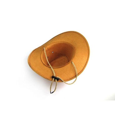 Western Cowboy Hat Suede Cowboy Hat For Gentleman Cowgirl Jazz Cap Gentleman Suede Sombrero Cap
