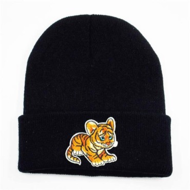 Cotton Cat Shape Thick Knitted Hat Winter Warm Hat Skullies Cap Beanie Hat for Girl and Women