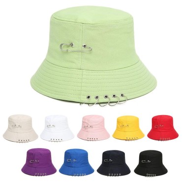 Cotton Cartoon Cat Ears Bucket Hat Fisherman Sun Cap Hats for Women