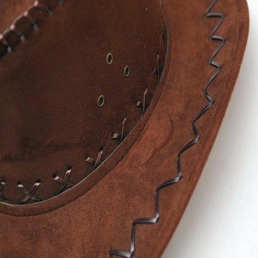 Western Cowboy Hat Suede Cowboy Hat For Gentleman Cowgirl Jazz Cap Gentleman Suede Sombrero Cap