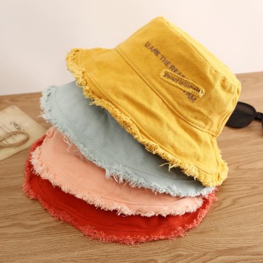 Fashion Women Bucket Hat New Candy Colors Smile Face Sun Hat Outdoor Sports Travel Beach Caps Fishermen Hats Hip Hop Female Cap